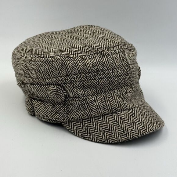 Laplein Tweed Newsboy Fiddlers Cap Peaky Blinders Hat Y2K - Picture 2 of 12